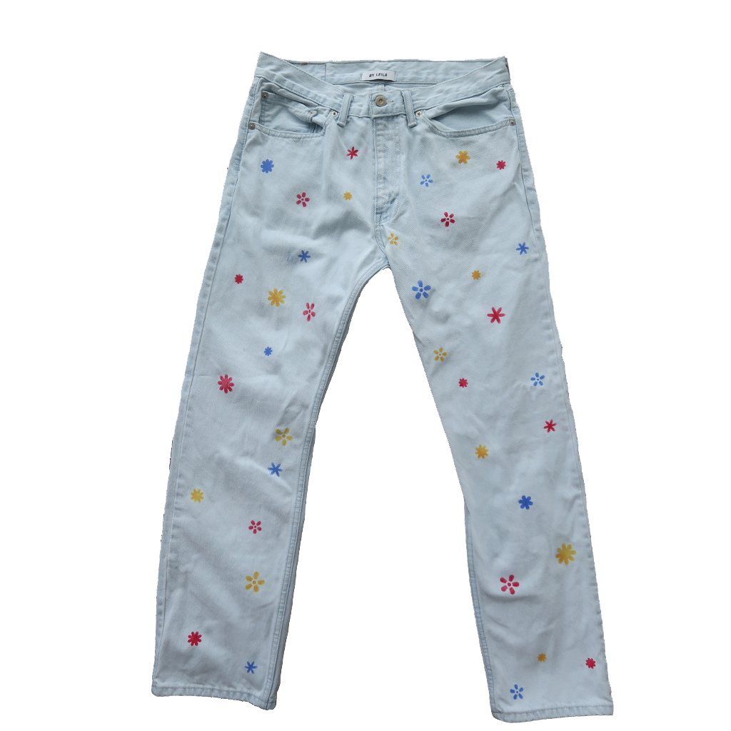 Flower Jeans (Levi 505s)