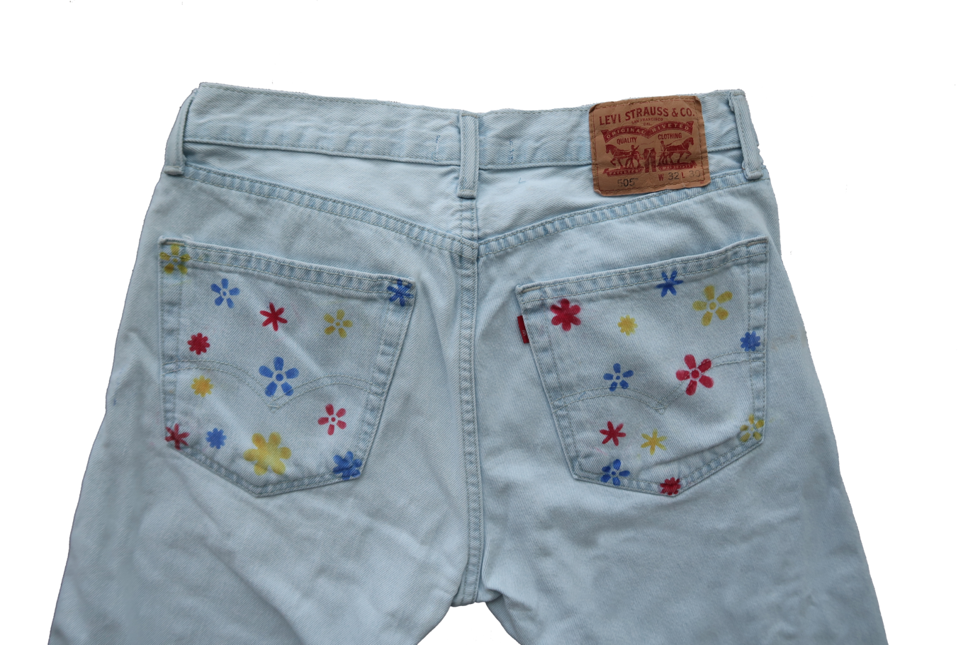 Flower Jeans (Levi 505s)